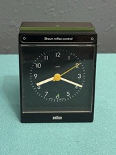 Vintage Braun AB 35 rs Reflex Control Quartz Alarm Clock Type 4751 Germany Black picture