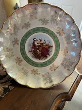 Stunning Antique 18th C. Sevres LouisXV Footed Porcelain Ground CakePlate picture