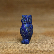 Rare Authentic Ancient Egyptian Antiquities Owl Blue Stone Statue Egyptian BC picture