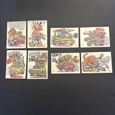 Vintage 1970 Donruss Oddest Odd Rods Sticker Card Lot of 8 Unpeeled picture