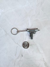 Keyring Weapon Replica Uzi Military Keychain Unique Personal Gift picture