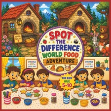 Spot The Difference World Food Adventure | For Kids Age 5-10: Fun Food-Themed Se picture