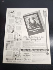 Vintage Sears Mail Order Catalog Advertisement 11 x 14 Inches picture