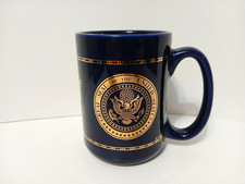 The Great Seal of the United States Cobalt Blue & Gold Coffee Mug NICE Unused picture