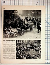 1937 King Leopold III Belgium London Visit Magazine Page Ephemera picture