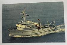 Research Vessel Alpha Helix Floating Lab Scripps Institution ~ Vintage Postcard picture