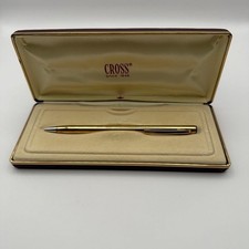 CROSS 18K Gold Plated Ballpoint Pen Made in USA with Case picture