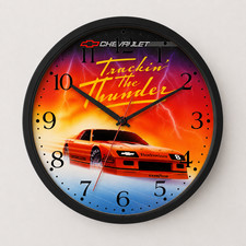 1986 Camaro Z28 IROC Trackin the Thunder | 10 Inch Wall Clock | Chevy Sports Car picture