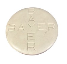 Jumbo Bayer Aspirin Tablet Sculpture Once as a Prop or Display, (7