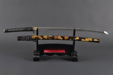 Black Crane Katana - 1045 Carbon Steel Hand Forged Full Tang Battle Ready Sharp picture