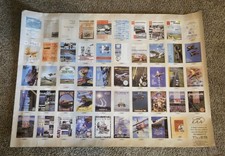 Vintage EAA Commemorative Poster Annual Oshkosh WI Fly-In Conventions 1953-2001 picture