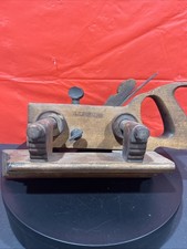 Antique Sandusky Tool Co #117 Screw Arm Wood Plow Plane Woodworking Carpentry picture