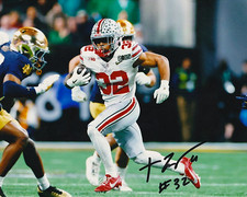 TREVEYON HENDERSON SIGNED REPRINT OHIO STATE BUCKEYES RB 8