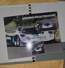 1986 Press Kit Lowenbrau Racing Team IMSA Champion Porsche 962 With HERO CARD picture