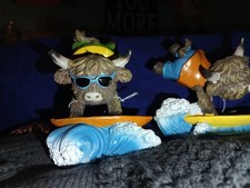 Set Of 3 Surfing Cows picture
