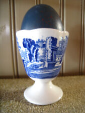 Vntg Spode Blue & White Scalloped Copeland Tower England Egg Cup 2.5