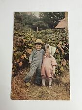 Antique Postcard Early 1900s Children On A Farm Divided Back Unposted picture