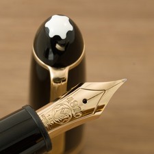 Authentic Vintage 1980s Montblanc 146 14C Nagahara Kodachi NM Nib Ebonite Feed picture