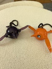 Lot of 2 Vtg Hans Gustav Ehrenreich Hoptimist Birdie Hanging Orange Purple picture