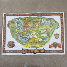 Vintage 1979 Disneyland Souvenir Wall Map Poster Big Thunder Mountain 30x44 RARE picture