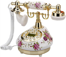 Retro Antique Telephone Old Fashioned with Push Button Dial for Home Decor picture