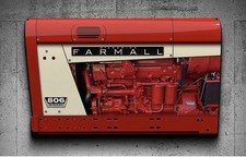 Wow Curved International Farmall model 806 Tractor Farm 3D Sign picture