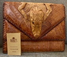 Vintage 1950s Florida Souvenir Alligator Hand Bag from Horne's with Tag picture