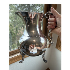 Sheffield Silver Company Silver Plate Pitcher with Ornate Feet picture