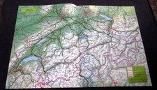 Vintage 1990s - Map of Switzerland 16½