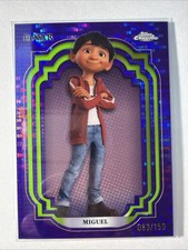 2024 Topps Chrome Disney Miguel Purple and Green Pulsar /150 #171 Coco picture