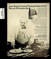 1972 James Beard's Pasha of Food American Cookery Vintage Print Ad 18544 picture