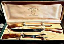 Vintage Washington Forge 3-Piece Carving Set with Original Case. Made in England picture