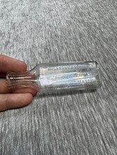 Vintage Chapman's Pharmacy Clear Glass Medicine Bottle Embossed Macon GA Georgia picture