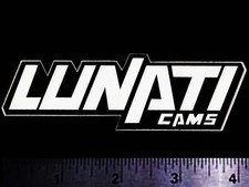 LUNATI CAMS - Original Vintage 1970’s 80's Racing Decal/Sticker - 4 inch size picture