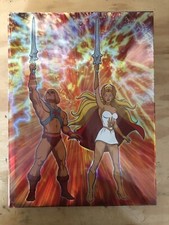 RARE He-Man & She-Ra Animated Guide LIMITED EDITION holofoil HARDCOVER 1 of 1000 picture