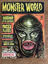 Warren Publishing Monster World #4 June 1965 FN CREATURE From Black Lagoon VF- picture