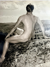 Vintage Western Photography Guild Physiqu – Vintage Male Figure Study Photograph picture