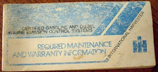 International Harvester Owners Manual 1977 D 150 70 & 90  Emission Gas & Diesel picture