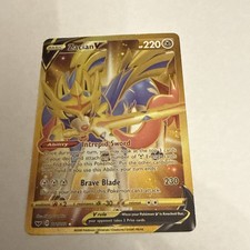 Pokémon Zacian V 211/202 Swsh01: Sword & Shield Secret Rare Full Art Holo picture