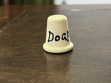 Dog Patch - Vintage Celluloid Advertising Thimble picture