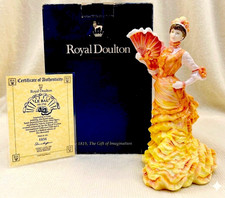 Royal Doulton LE BAL Figurine HN 3702 Limited Edition #856 of 5000 8.5