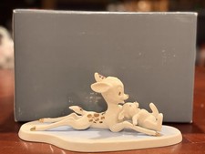 Vintage Lenox Disney Bambi and Thumper on Ice Jeweled Figurine 9” Ex Cond picture