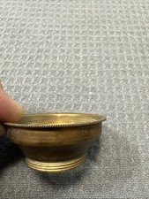 Antique #2 Collar To #3 Burner Oil Lamp Solid Brass Adapter  Reduce Expand Part picture