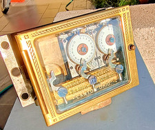 Antique Diebold Safe & Lock Co. Triple Yale Towne Time Lock Brass Case Engraved picture