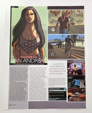 Rockstar Grand Theft Auto San Andreas 2005 Vintage Magazine Print Ad Review picture