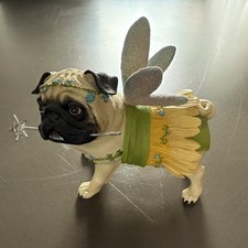 Westland Gifts Pugnacious Pug-nacious Fairy Princess Pug Rare READ picture