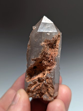 Smoky Growth Interference Quartz Crystal Point, Montgomery County, Arkansas picture