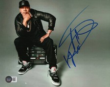 LL COOL J SIGNED AUTOGRAPH 8X10 PHOTO BAS BECKETT ROCK THE BELLS THE GOAT picture