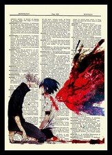 Kaneki Touka Tokyo Ghoul Anime Dictionary Art Print Poster Picture Book Manga picture