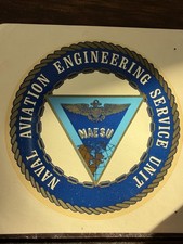 Vintage US Navy NAESU Naval Aviation Engineering Service Unit Decal Sticker picture